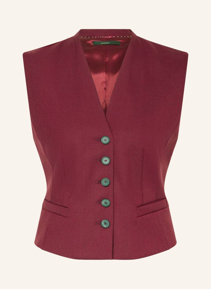 Windsor. Blazerweste rot von windsor.