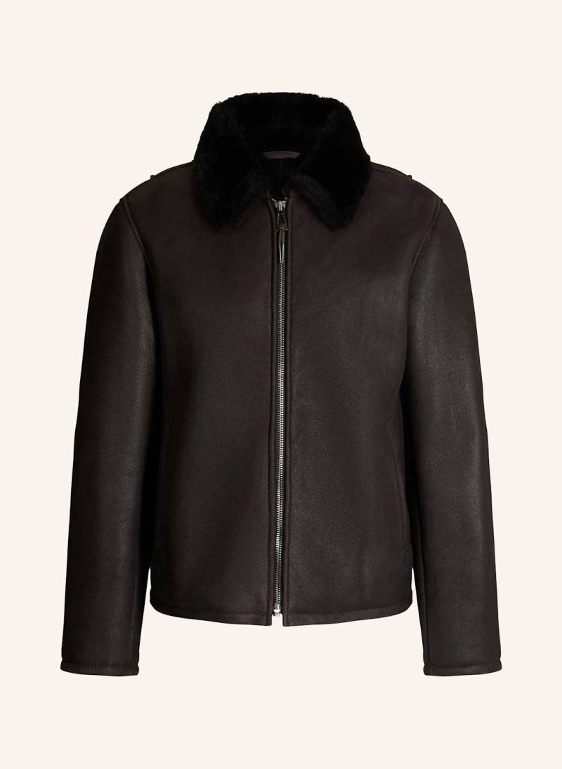 Windsor. Lederjacke braun von windsor.