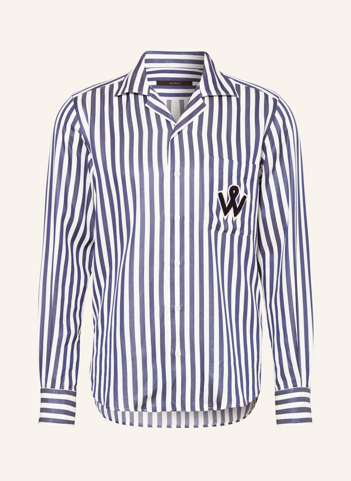 Windsor. Lounge-Shirt blau von windsor.