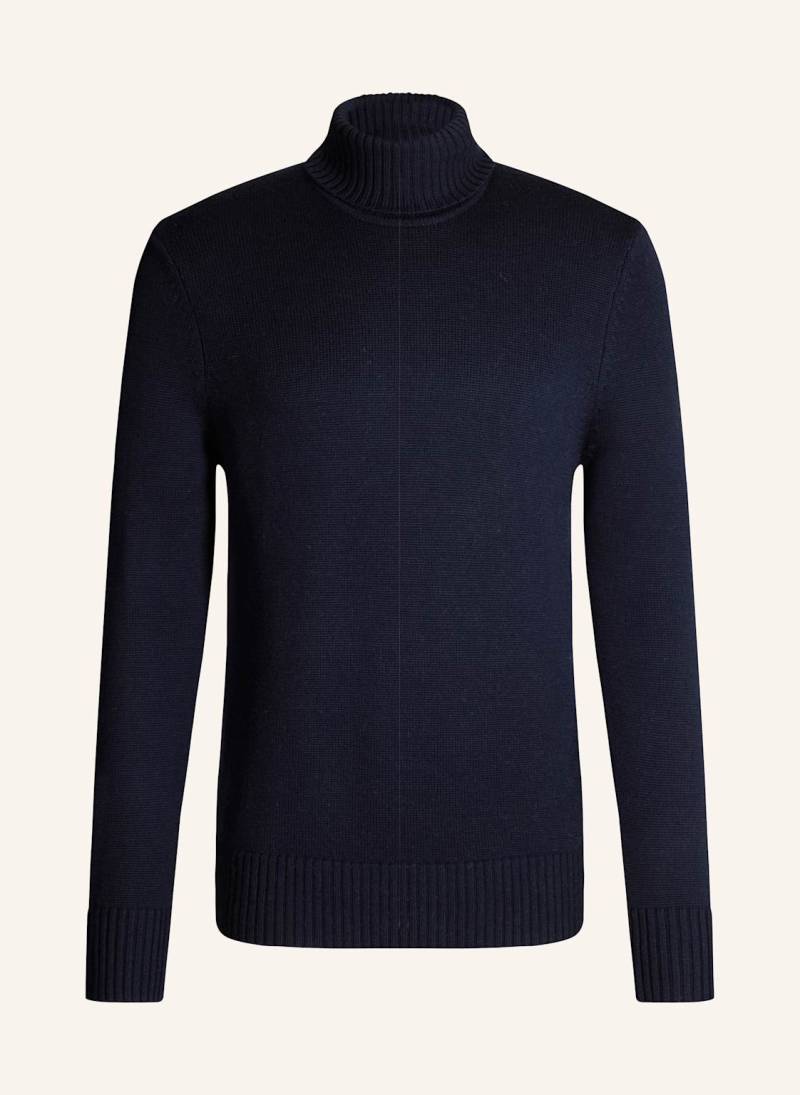Windsor. Rollkragenpullover Ramiro blau von windsor.