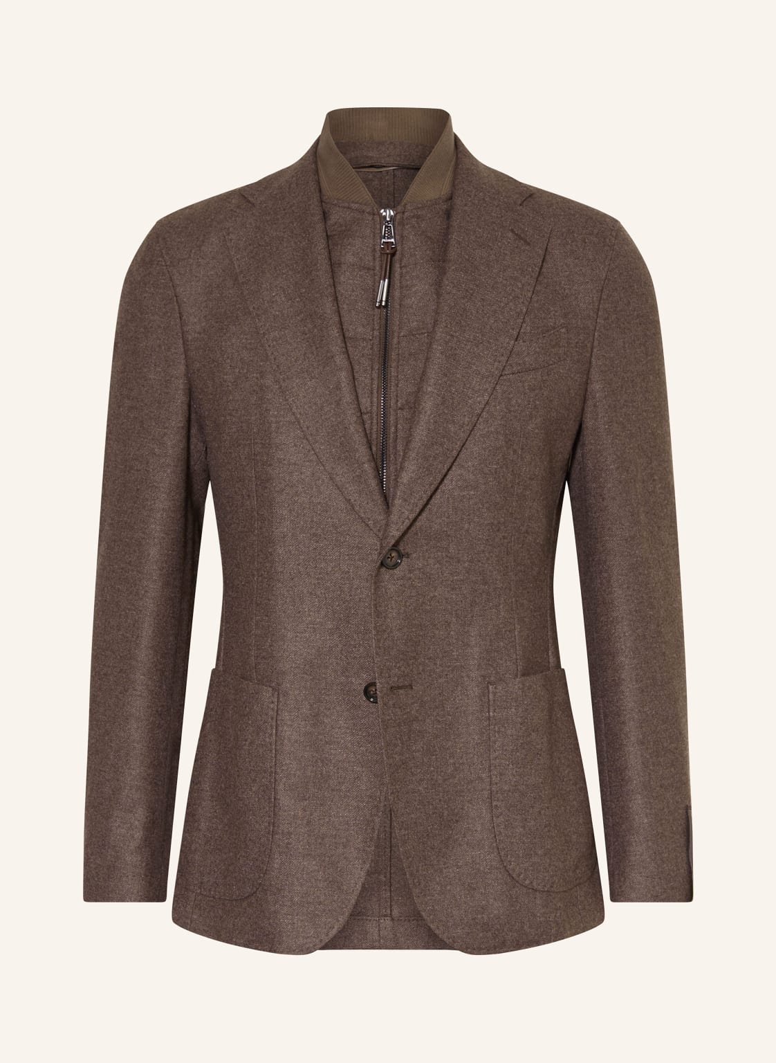 Windsor. Sakko Trient Shaped Fit Mit Herausnehmbarer Blende braun von windsor.