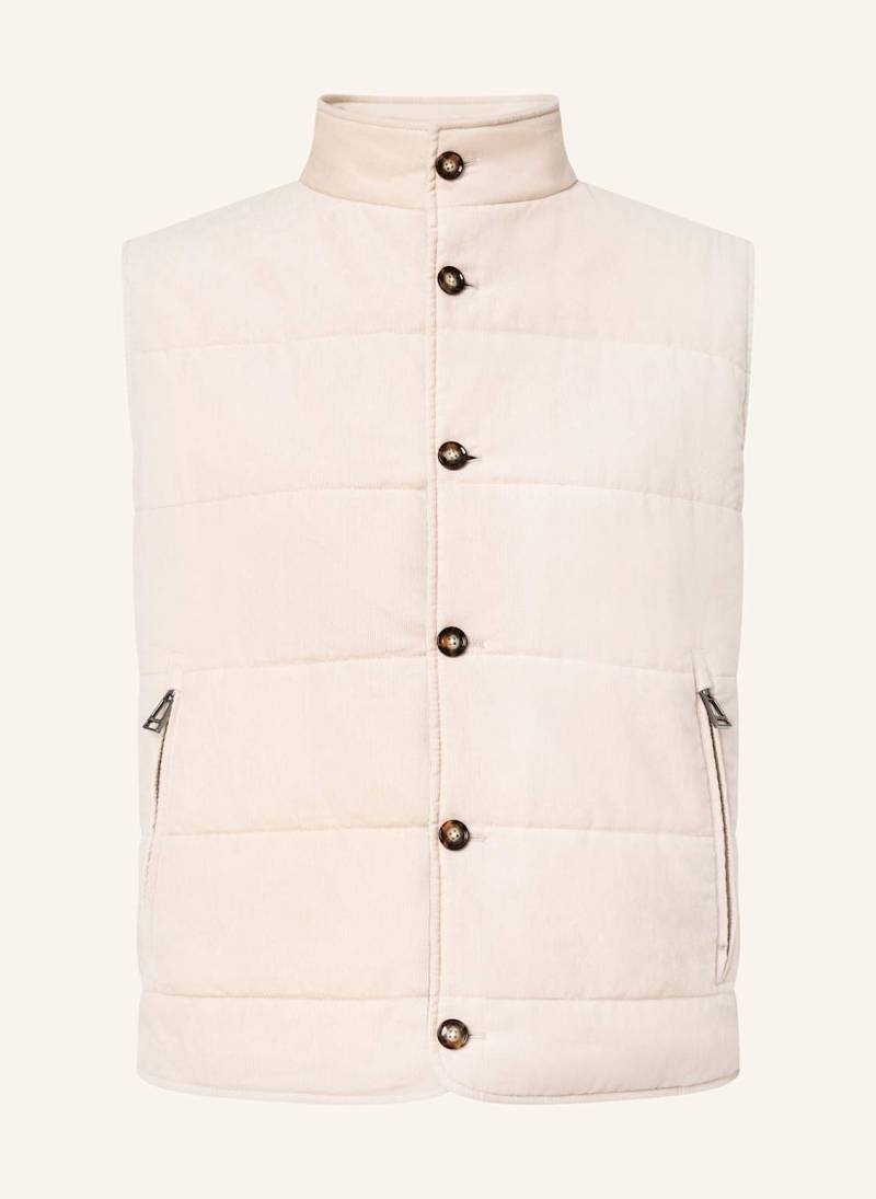 Windsor. Steppweste Erice Aus Cord beige von windsor.