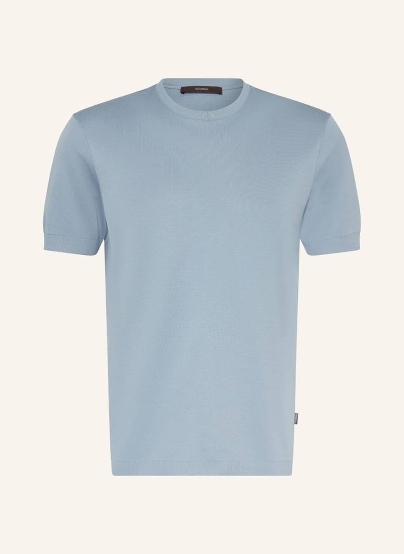 Windsor. Strickshirt Floro blau von windsor.