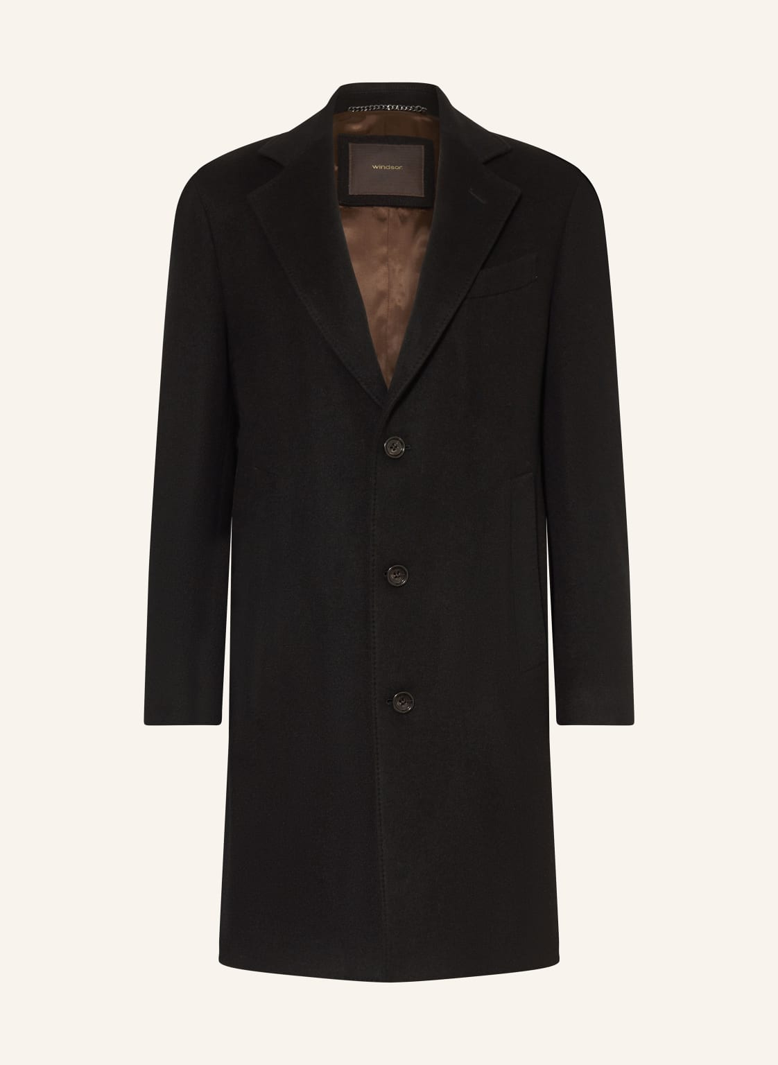 Windsor. Wollmantel Cesena schwarz von windsor.