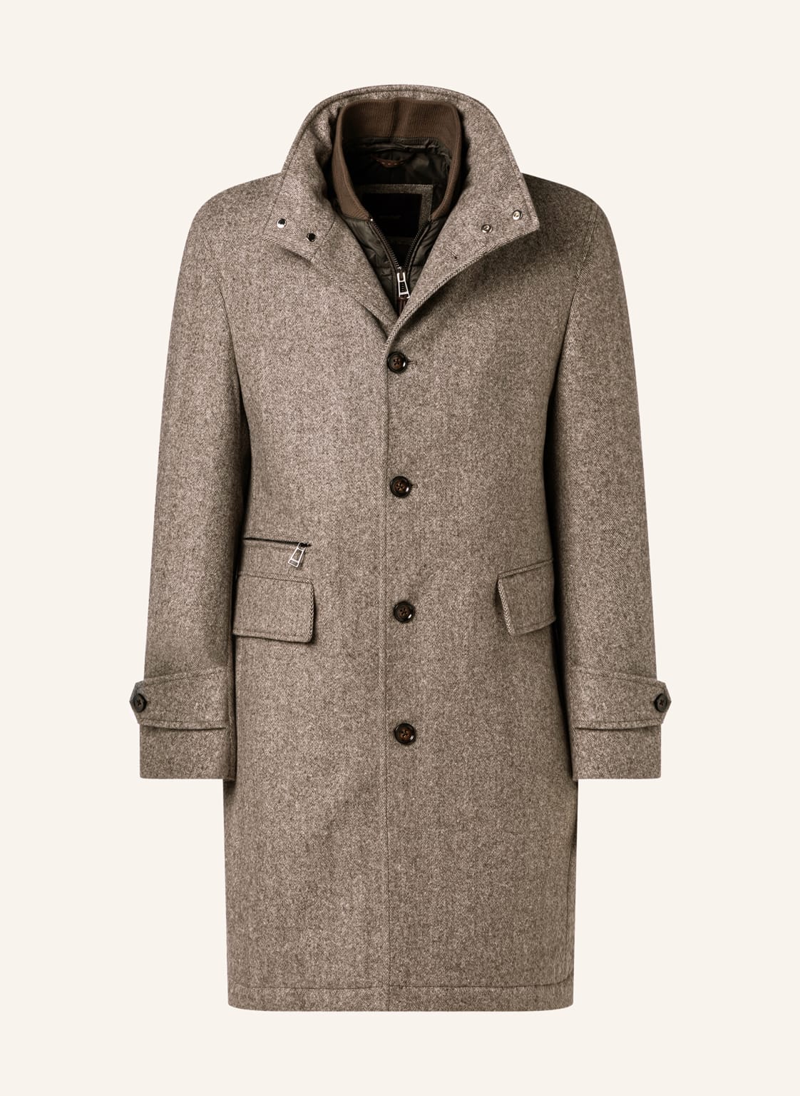 Windsor. Wollmantel Mit Herausnehmbarer Blende braun von windsor.