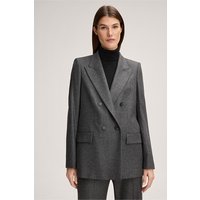 Woll-Doppelreiher-Blazer in Anthrazit von windsor.
