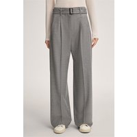 Woll-Marlene-Bundfalten-Hose in Grau von windsor.