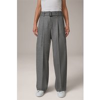 Woll-Marlene-Bundfalten-Hose in Grau von windsor.