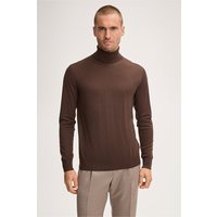 Woll-Rollkragen-Pullover Nando mit Cashmere in Braun von windsor.