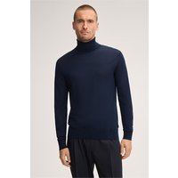 Woll-Rollkragen-Pullover Nando mit Cashmere in Navy von windsor.