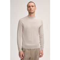Woll-Stehkragen-Pullover Nando mit Seide und Cashmere in Beige von windsor.
