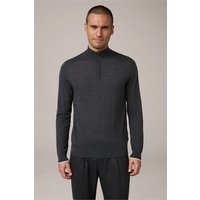Woll-Troyer-Pullover Nando mit Cashmere und Seide in Anthrazit von windsor.