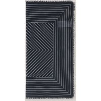 Woll-Tuch gemustert in Navy-Ecru von windsor.