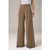 Wollcrêpe-Palazzo-Hose in Dunkelbeige Wollcrêpe-Palazzo-Hose in Dunkelbeige von windsor.
