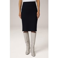 Wolljersey-Bleistift-Rock in Navy von windsor.