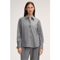 Wolljersey-Hemdbluse in Grau von windsor.