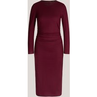 Wolljersey-Langarm-Drape-Kleid in Rot Wolljersey-Langarm-Drape-Kleid in Rot von windsor.
