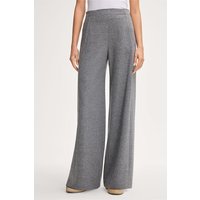 Wolljersey-Palazzo-Hose in Grau von windsor.