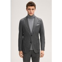 Wollmix-Baukasten-Sakko Giro mit Cashmere in Anthrazit Fischgrat von windsor.