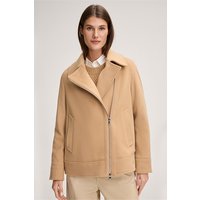 Wollmix-Bikerjacke mit Zipper in Braun von windsor.