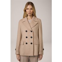 Wollmix-Caban-Jacke mit Cashmere in Beige meliert Wollmix-Caban-Jacke mit Cashmere in Beige meliert von windsor.