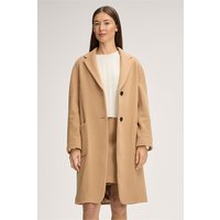 Wollmix-Eggshape-Mantel in Braun von windsor.