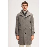 Wollmix-Mantel Danilo mit Stehkragen in Hellbraun Fischgrat von windsor.