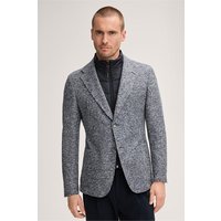 Wollmix-Sakko Triest mit Inlay in Blau-Weiß gemustert von windsor.
