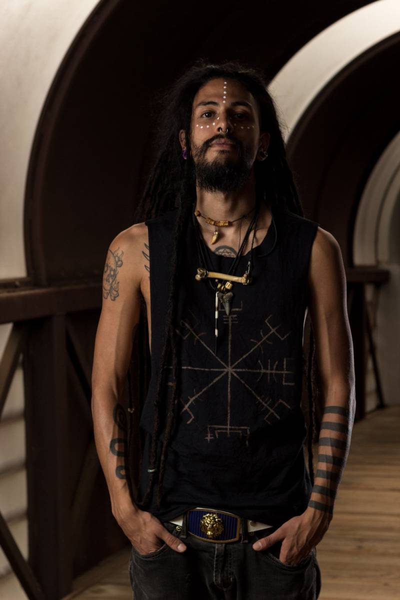 Vegvisir Viking Compass Herren Ärmelloses Schwarzes T-Shirt von wingsofsin