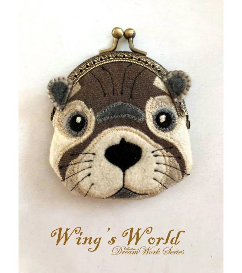 Otter Geldbörse, Filz Metallrahmen Kisslock Otterkopf, Geldbörse Mit Snap, Organizer Otter Geldbörse, Filz Metallrahmen Kisslock Otterkopf, Geldbörse Mit Snap, Organizer von wingsworldlife