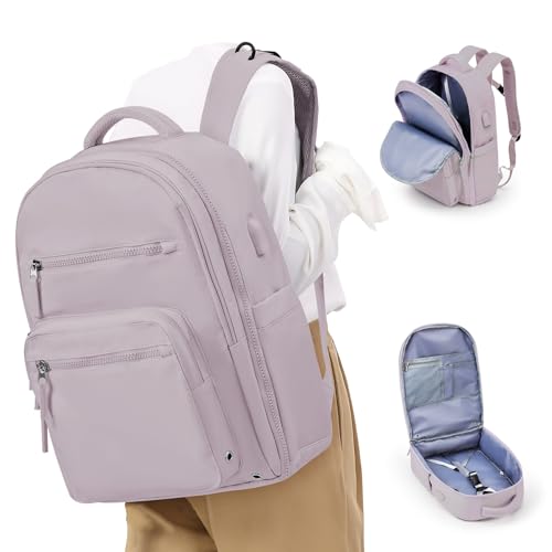 winspansy Handgepäck Rucksack, Reiserucksack Weekender Damen Groß Reisetasche Rucksack Easyjet Handgepäck 45x36x20 Flugzeug Wasserdichter Carry on Travel Backpack Women,Rosa von winspansy