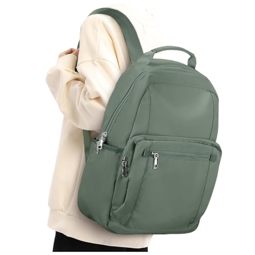 Rucksack Damen, Cityrucksack Laptop Reiserucksack Handtasche Rucksack Wasserdicht Elegant Damenrucksack Casual Daypacks Sportlich Damen Schulrucksack Teenager mit Laptopfach Backpack Women Dunkelgrün von winspansy