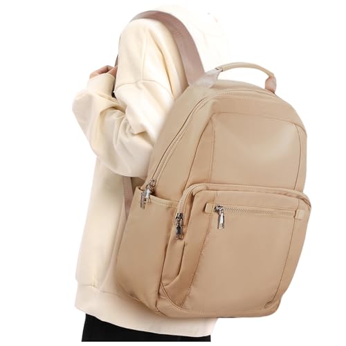 Rucksack Damen, Cityrucksack Laptop Reiserucksack Handtasche Rucksack Wasserdicht Elegant Damenrucksack Casual Daypacks Sportlich Damen Schulrucksack Teenager mit Laptopfach Backpack Women Khaki von winspansy