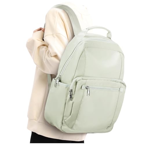 Rucksack Damen, Cityrucksack Laptop Reiserucksack Handtasche Rucksack Wasserdicht Elegant Damenrucksack Casual Daypacks Sportlich Damen Schulrucksack Teenager mit Laptopfach Backpack Women Minzgrün von winspansy