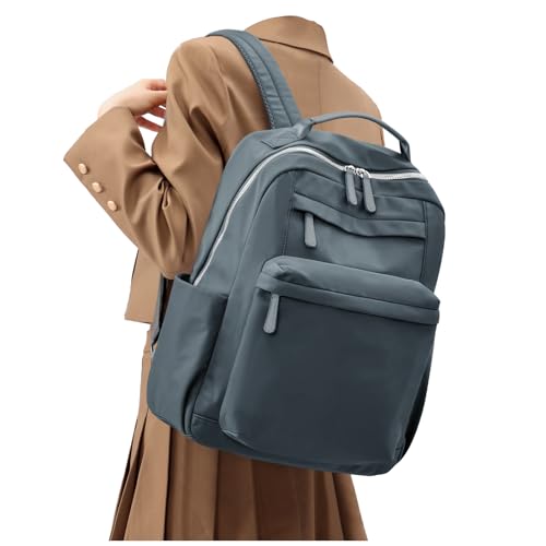 Rucksack Damen, Laptop Cityrucksack Reiserucksack Handtasche Lässig Rucksack Wasserdicht Elegant Casual Daypacks Damenrucksack Sportlich Damen Schulrucksack mit Laptopfach Backpack Women, Graublau von winspansy