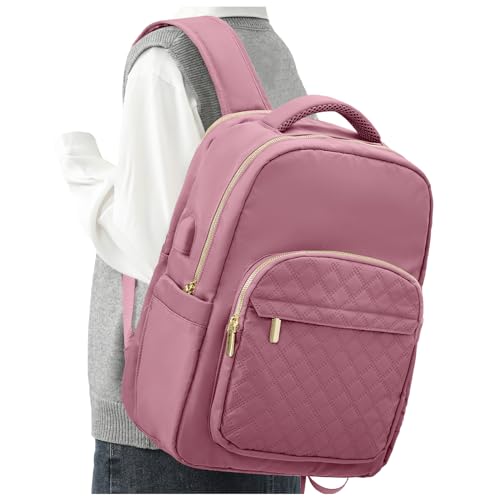 winspansy Rucksack Damen,Laptop Weekender Rucksäcke Wasserdichter Handgepäck Reise Rucksack 40x30x20 Rucksacktasche Damen Elegant Flugzeug Herren mit Laptopfach,Lila von winspansy