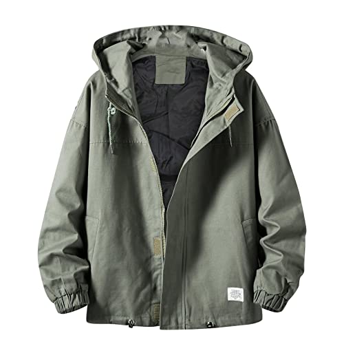 winwintom Herren Jacke Leichte Bomberjacke - Kurz Mantel Herbstjacke Fliegerjacke Dünne Blouson Jacke Sommerjacke Frühlingsjacke Winddichte Funktionsjacke Funktionsjacke für Wandern Fahrrad Camping von winwintom