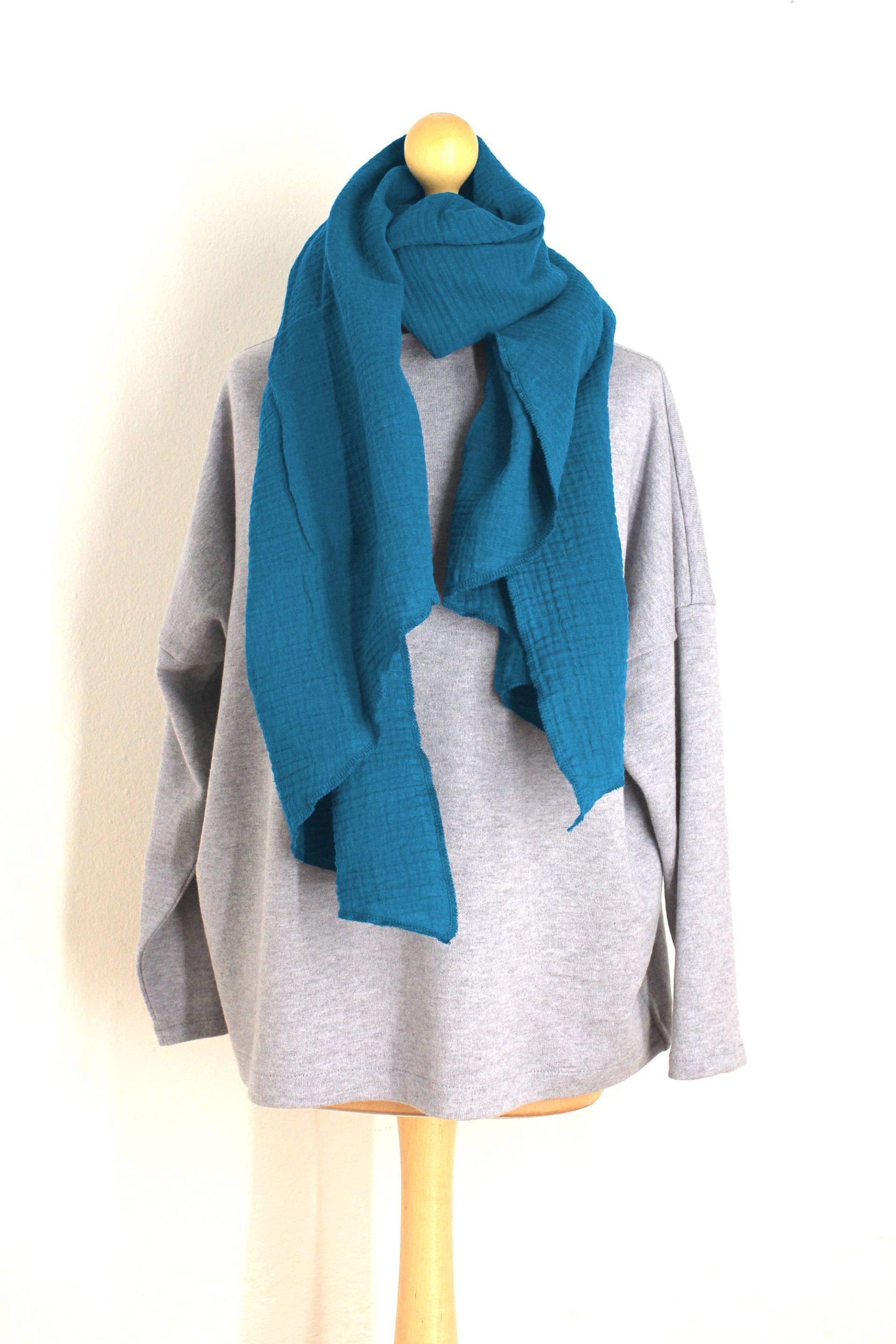 Musselinschal 200 X 65 - Petrol Und Viele Farben Musselinschal 200 X 65 - Petrol Und Viele Farben von wipphopp