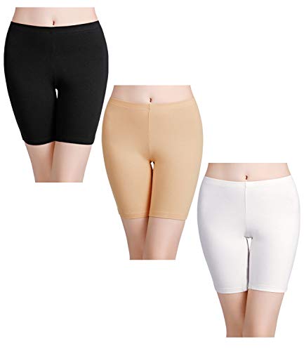 wirarpa Boxershorts Damen 3er Pack Lang Baumwolle Unterwäsche Weich Panties Hosen Unter Kleid Größe 3XL von wirarpa