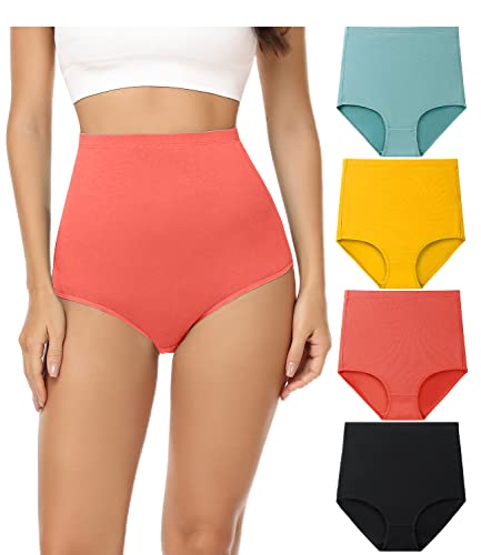 wirarpa Unterhosen Damen Baumwolle Unterwäsche Super Hohe Taille Frauen Slips Mehrpacka2 4er Pack Größe 3XL von wirarpa