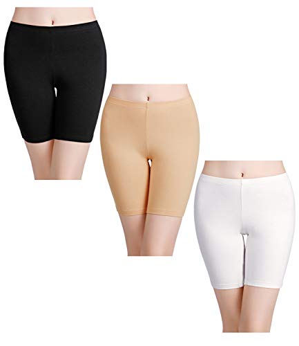 wirarpa Unterhosen Radlerhose Boxershorts Damen Hoher Bund Baumwolle Shorts Panties Lange Unterwäsche 3er Pack Größe S von wirarpa