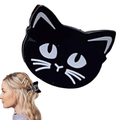 wiroouia Halloween-Haarspange,Halloween-Haarspange - Kleine Geister-Katzen-Haarnadel,Gruselige Acryl-Haarnadel-Haar-Accessoires, lustige Mädchen-Haarspangen von wiroouia