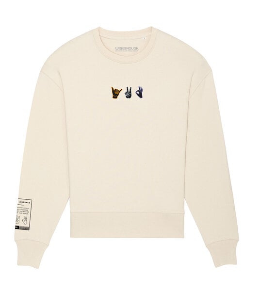 wise enough Sweatshirt Universal Language von wise enough