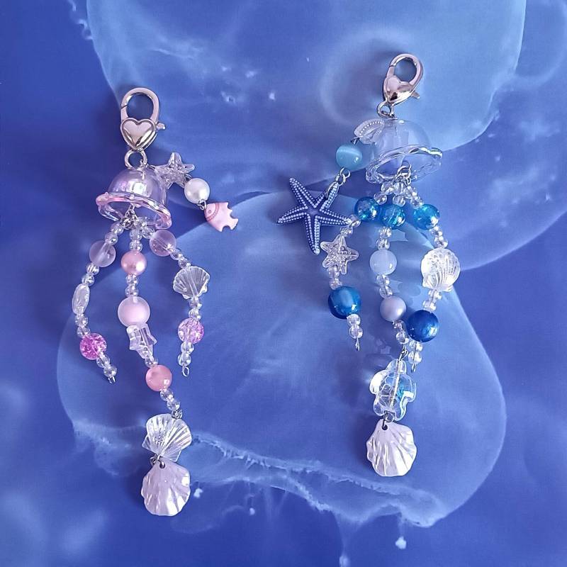 Schillernde Qualle Schlüsselanhänger Schillernde Qualle Schlüsselanhänger von wishingwellshopDE