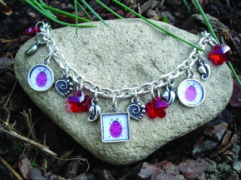 Marienkäfer Bettelarmband Marienkäfer Bettelarmband von wishingwellstudio