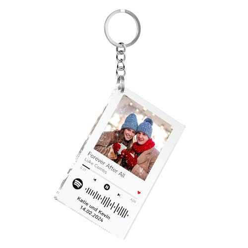 witfox Personalisierte Foto Schlüsselanhänger - Spotify Schlüsselanhänger mit Foto-Spotify Song Cover, mit eigenen Foto Bild&Name, zum Geburtstag Vatertag Muttertag Freundin Freund Frau Männer-5*8CM witfox Personalisierte Foto Schlüsselanhänger - Spotify Schlüsselanhänger mit Foto-Spotify Song Cover, mit eigenen Foto Bild&Name, zum Geburtstag Vatertag Muttertag Freundin Freund Frau Männer-5*8CM von witfox