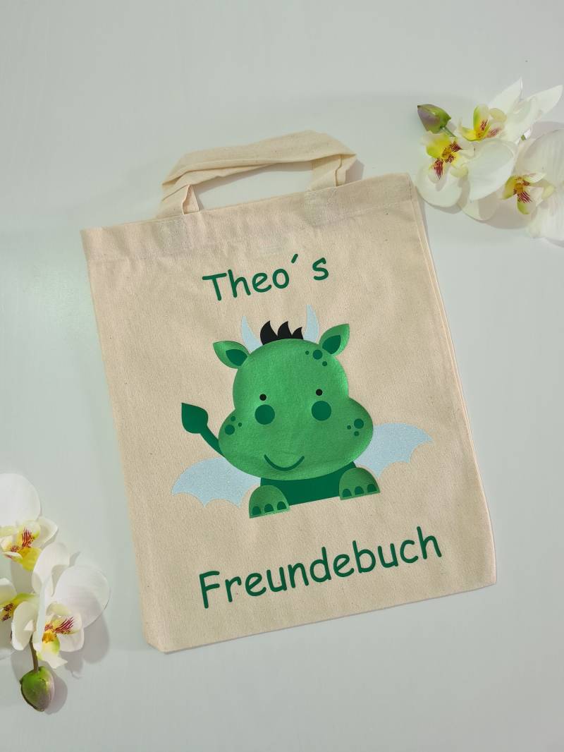 Personalisierte Freundebuchtasche Aus Baumwolle von withlovebybica