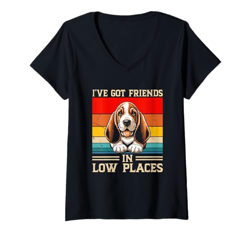 Damen lustiger Dackel Spruch für humorvolle Menschen T-Shirt mit V-Ausschnitt Damen lustiger Dackel Spruch für humorvolle Menschen T-Shirt mit V-Ausschnitt von witziges Dackel Design für humorvolle Menschen