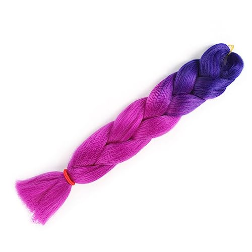 24 Zoll Synthetisches Flechthaar Jumbo Braid Ombre Jumbo Haarverlängerung Für Frauen DIY Haarzöpfe von wjnvfioo