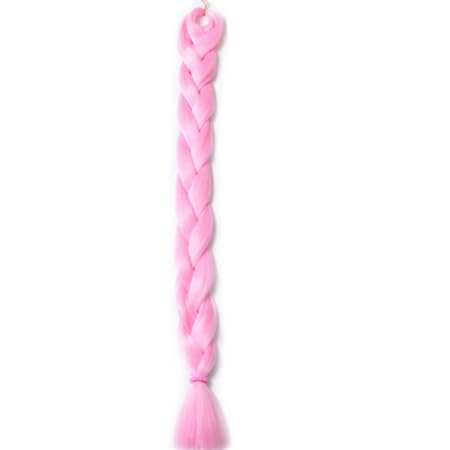 Flechten Haar 100 Cm Synthetische Wärme Faser Geflecht 165G/Stück Frauen Farbe Jumbo Geflecht Haarverlängerungen Rosa von wjnvfioo